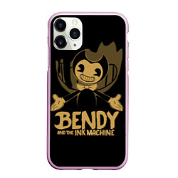 Чехол iPhone 11 Pro матовый Bendy And the ink machine, цвет: 3D-розовый