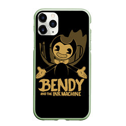 Чехол iPhone 11 Pro матовый Bendy And the ink machine, цвет: 3D-салатовый