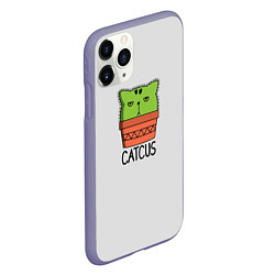 Чехол iPhone 11 Pro матовый Cactus Catcus, цвет: 3D-серый — фото 2