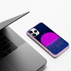 Чехол iPhone 11 Pro матовый Digital Sunrise, цвет: 3D-розовый — фото 2