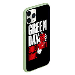 Чехол iPhone 11 Pro матовый Green Day: American Idiot, цвет: 3D-салатовый — фото 2