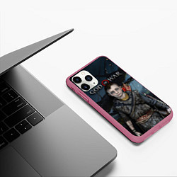 Чехол iPhone 11 Pro матовый God of War: Atreus, цвет: 3D-малиновый — фото 2