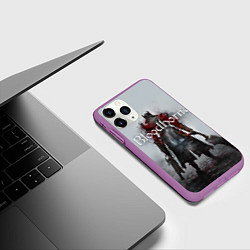 Чехол iPhone 11 Pro матовый Bloodborne: Hell Knight, цвет: 3D-фиолетовый — фото 2