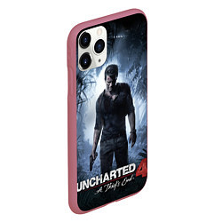 Чехол iPhone 11 Pro матовый Uncharted 4: A Thief's End, цвет: 3D-малиновый — фото 2