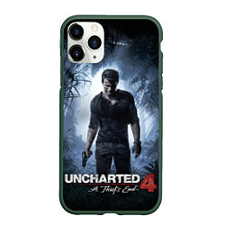 Чехол iPhone 11 Pro матовый Uncharted 4: A Thief's End, цвет: 3D-темно-зеленый