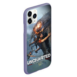 Чехол iPhone 11 Pro матовый Uncharted: The Lost Legacy, цвет: 3D-серый — фото 2