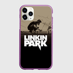 Чехол iPhone 11 Pro матовый Linkin Park: Meteora, цвет: 3D-фиолетовый