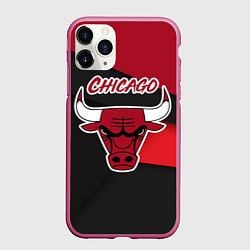 Чехол iPhone 11 Pro матовый Чикаго, цвет: 3D-малиновый