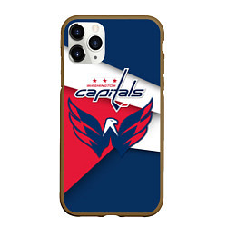 Чехол iPhone 11 Pro матовый Washington Capitals, цвет: 3D-коричневый