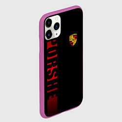Чехол iPhone 11 Pro матовый Porsche: Red Line, цвет: 3D-фиолетовый — фото 2