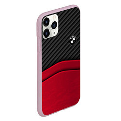 Чехол iPhone 11 Pro матовый BMW: Race Style, цвет: 3D-розовый — фото 2