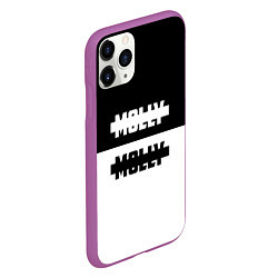 Чехол iPhone 11 Pro матовый Molly: Black & White, цвет: 3D-фиолетовый — фото 2