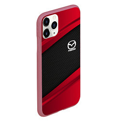 Чехол iPhone 11 Pro матовый Mazda: Red Sport, цвет: 3D-малиновый — фото 2