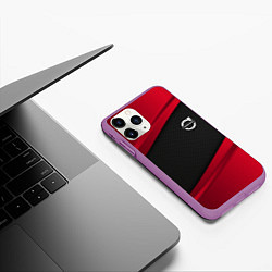 Чехол iPhone 11 Pro матовый Volvo: Red Sport, цвет: 3D-фиолетовый — фото 2