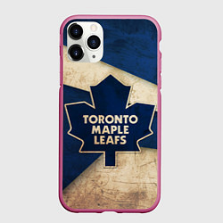 Чехол iPhone 11 Pro матовый HC Toronto: Old Style, цвет: 3D-малиновый