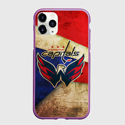 Чехол iPhone 11 Pro матовый HC Capitals: Old Style, цвет: 3D-фиолетовый