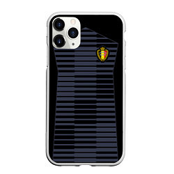 Чехол iPhone 11 Pro матовый Belgium Team: Goalkeeper WC-2018, цвет: 3D-белый