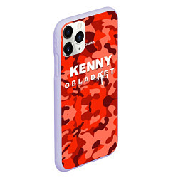 Чехол iPhone 11 Pro матовый Kenny: Obladaet Camo, цвет: 3D-светло-сиреневый — фото 2
