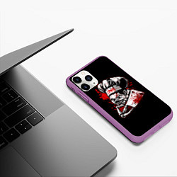 Чехол iPhone 11 Pro матовый Pudge Chef, цвет: 3D-фиолетовый — фото 2
