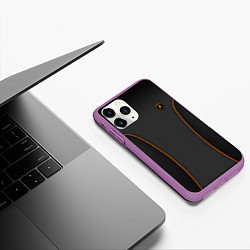 Чехол iPhone 11 Pro матовый Lamborghini Style, цвет: 3D-фиолетовый — фото 2