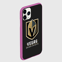 Чехол iPhone 11 Pro матовый Vegas: Golden Knights, цвет: 3D-фиолетовый — фото 2