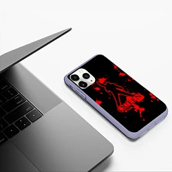 Чехол iPhone 11 Pro матовый Queen: Blood Style, цвет: 3D-светло-сиреневый — фото 2