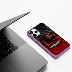 Чехол iPhone 11 Pro матовый Warhammer 40000: Dawn Of War, цвет: 3D-фиолетовый — фото 2
