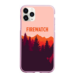 Чехол iPhone 11 Pro матовый Firewatch: Orange Style, цвет: 3D-розовый