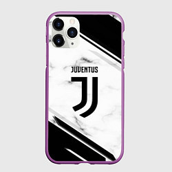 Чехол iPhone 11 Pro матовый Juventus, цвет: 3D-фиолетовый