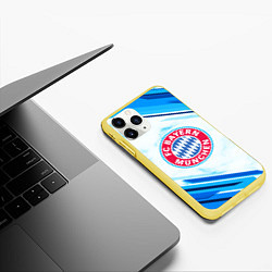 Чехол iPhone 11 Pro матовый Bayern Munchen, цвет: 3D-желтый — фото 2