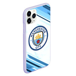 Чехол iPhone 11 Pro матовый Manchester city, цвет: 3D-светло-сиреневый — фото 2