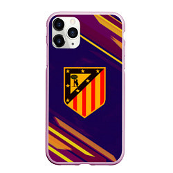 Чехол iPhone 11 Pro матовый Atletico Madrid, цвет: 3D-розовый