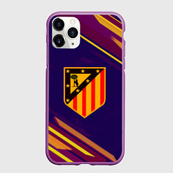 Чехол iPhone 11 Pro матовый Atletico Madrid, цвет: 3D-фиолетовый