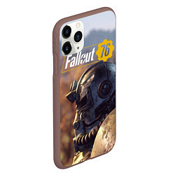 Чехол iPhone 11 Pro матовый Fallout 76, цвет: 3D-коричневый — фото 2