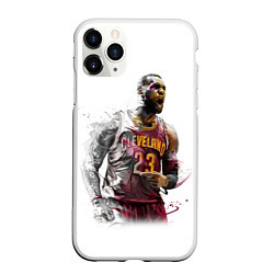 Чехол iPhone 11 Pro матовый Cleveland 23, цвет: 3D-белый