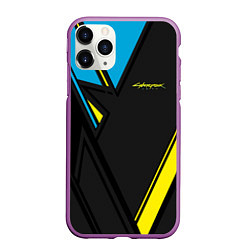 Чехол iPhone 11 Pro матовый Cyberpunk 2077: Sport, цвет: 3D-фиолетовый