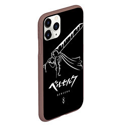 Чехол iPhone 11 Pro матовый Berserk Khight, цвет: 3D-коричневый — фото 2