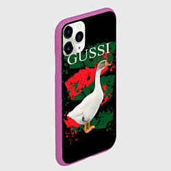 Чехол iPhone 11 Pro матовый GUSSI Hype, цвет: 3D-фиолетовый — фото 2
