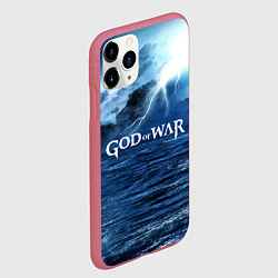 Чехол iPhone 11 Pro матовый God of War: Sea ​​rage, цвет: 3D-малиновый — фото 2