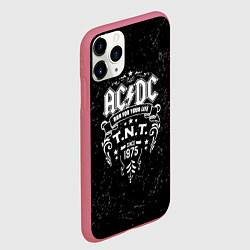 Чехол iPhone 11 Pro матовый AC/DC: Run For Your Life, цвет: 3D-малиновый — фото 2