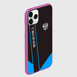 Чехол iPhone 11 Pro матовый Tennis: Russian Style, цвет: 3D-фиолетовый — фото 2