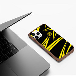 Чехол iPhone 11 Pro матовый FC Borussia: BVB Sport, цвет: 3D-коричневый — фото 2