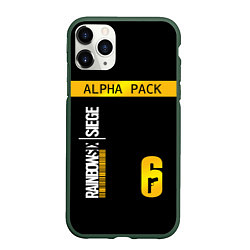 Чехол iPhone 11 Pro матовый Rainbow Six Siege: Alpha Pack, цвет: 3D-темно-зеленый