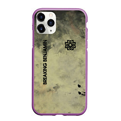 Чехол iPhone 11 Pro матовый Breaking Benjamin, цвет: 3D-фиолетовый