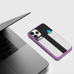 Чехол iPhone 11 Pro матовый RK900: Become Human, цвет: 3D-фиолетовый — фото 2