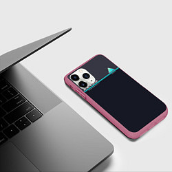 Чехол iPhone 11 Pro матовый Detroit: AX400, цвет: 3D-малиновый — фото 2