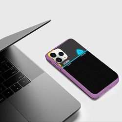 Чехол iPhone 11 Pro матовый JB300 Android, цвет: 3D-фиолетовый — фото 2