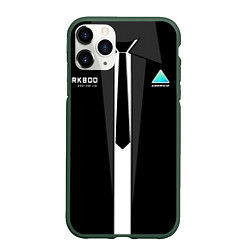 Чехол iPhone 11 Pro матовый RK800 Android Black, цвет: 3D-темно-зеленый