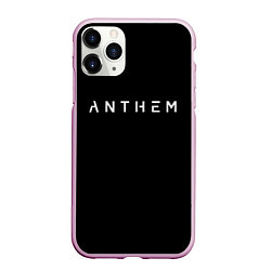 Чехол iPhone 11 Pro матовый ANTHEM: Black Style, цвет: 3D-розовый