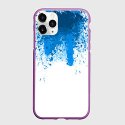 Чехол iPhone 11 Pro матовый Android Blood: White, цвет: 3D-фиолетовый